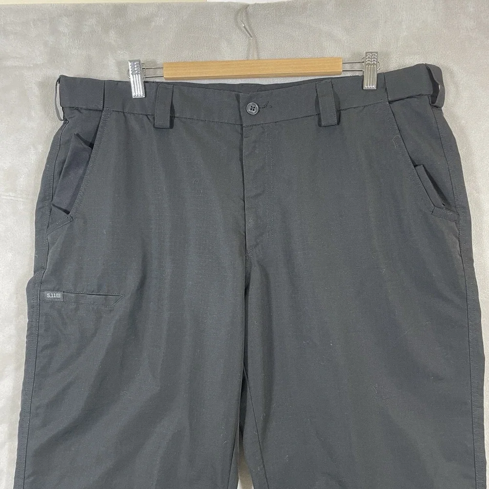 5.11 511 TACTICAL Series Fast Tac Urban Rip Stop Black Pants Size 40x34 Patrol